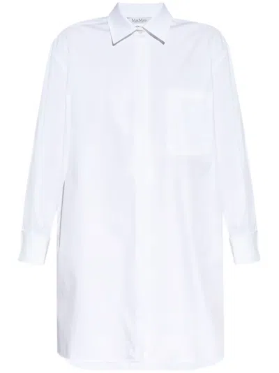 Max Mara Folgore Shirt Dress In White