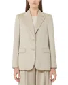 Max Mara Folgore Wool Blazer In Multi