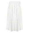 Max Mara Folk White Midi Skirt