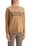 Max Mara Maxmara Women 1951 Sequin Embroidery Pullover In Beige
