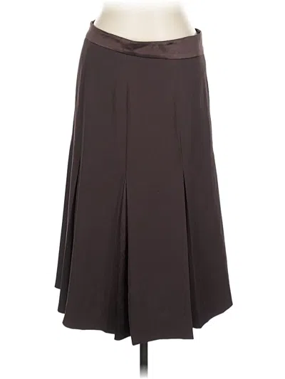Pre-owned Max Mara Formal Skirt In Brown