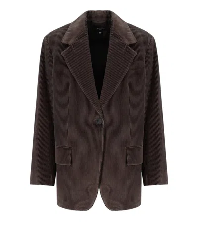 Max Mara Formia Chocolate Single-breasted Blazer In Brown