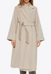 Max Mara Fornovo Belted Cashmere Long Coat In Beige