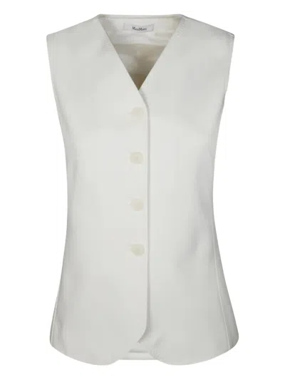 Max Mara Fornovo Jersey Gilet In Gray