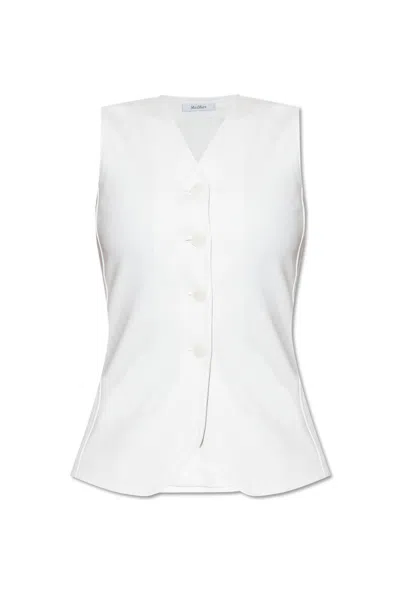 Max Mara Fornovo Vest In White