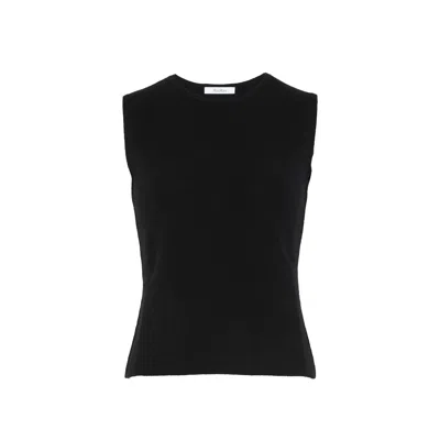 Max Mara Fosco Knitted Top In Black