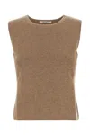 Max Mara Camel Wool Blend Fosco Vest