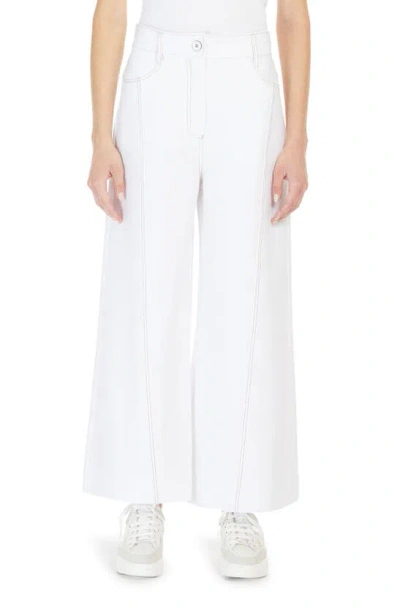 MAX MARA FOSTER WIDE LEG JERSEY TROUSERS