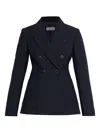 Max Mara Double-breasted Jacket In Black