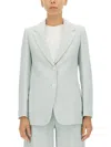 Max Mara "fox" Jacket In Blue