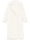Max Mara Fragore Coat In White