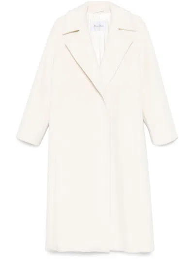 Max Mara Fragore Coat In White