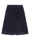 Max Mara Fragore Midi Skirt In Blue