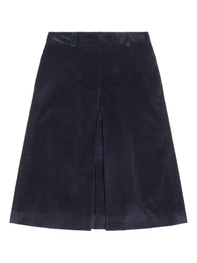 Max Mara Fragore Midi Skirt In Blue