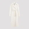 Max Mara White Alpaca Fragore Orsetto Biver Coat In Bianco