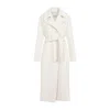 Max Mara White Alpaca Fragore Orsetto Biver Coat
