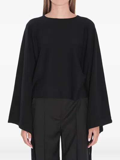 MAX MARA FRAIS BATWING GATHERED-CUFF SWEATER