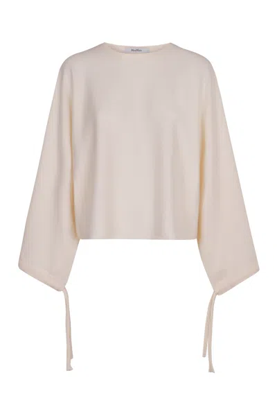 Max Mara Frais Fine-knit Sweater In Neutral