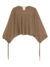 Max Mara Top Woman Hazel In Brown