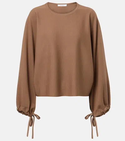 Max Mara Frais Virgin Wool Sweater In Neutral