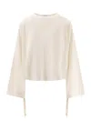 Max Mara Frais Virgin Wool Sweater In White