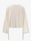 Max Mara Frais Virgin Wool Sweater In White