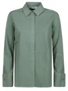 Max Mara Francia Long Sleeve Shirt In Salvia