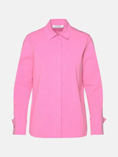 Max Mara 'francia' Pink Cotton Shirt