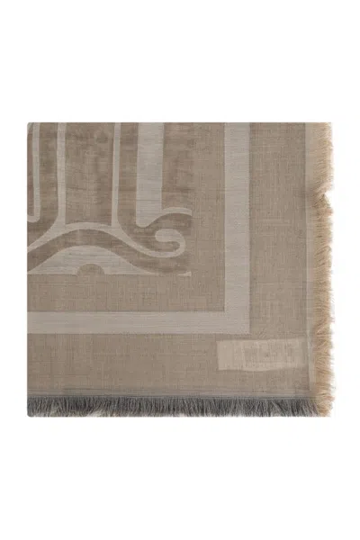 Max Mara Fraser Detail Scarf In Nude