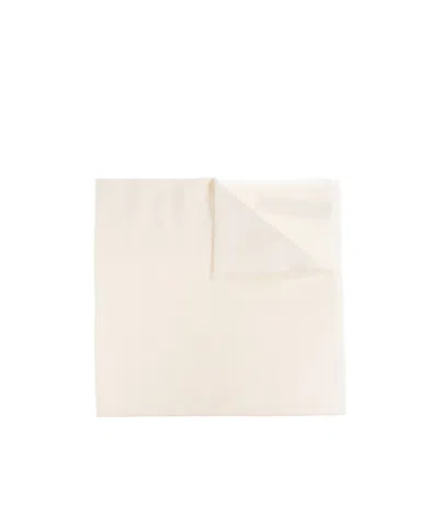 Max Mara Frayed-edge Scarf In White