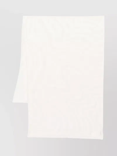 Max Mara Frayed Edges Textured Pattern Scarf