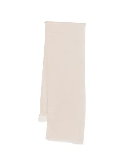 Max Mara Frayed Mazzinnia Scarf In Neutral