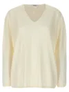 Max Mara White Freccia Sweater In Neutral