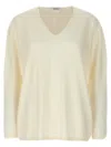 Max Mara White Freccia Sweater In Neutral