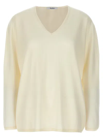 Max Mara Freccia Sweaters And Cardigans White In Neutral