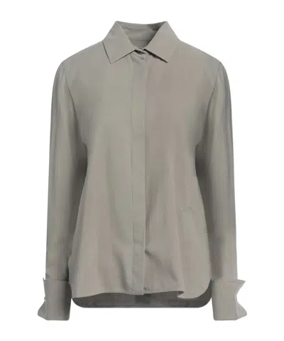 Max Mara French Cuffs Shirt In Gray