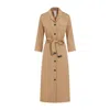 Max Mara Cotton Frida Dress In Brown