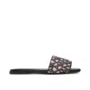 Max Mara Fridac Logo Slides In Brown