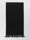 Max Mara Fringe Detail Fashion Scarves Collection In Black