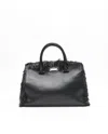 Max Mara Fringe Handbag In Black