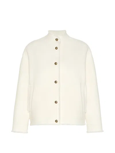 Max Mara Mxmpalmizi Jacket White In Neutral