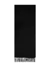 Max Mara Fringed Cashmere Scarf In Black