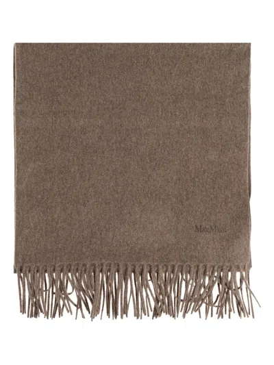 Max Mara Fringed Cashmere Scarf In Pattern