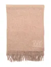 Max Mara Fringed Cashmere Stole In Neutrals