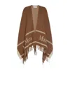 Max Mara Fringed Cloak And Scarf