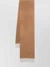 Max Mara Monogram Fringed-edge Cashmere Scarf