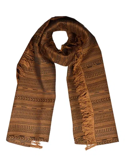 Max Mara Fringed Patterned Scarf