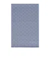 Max Mara Fringed Scarf In Blue