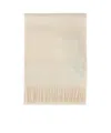 Max Mara Fringed Scarf In Neutral
