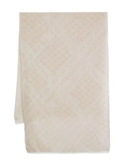 Max Mara Fringed Scarf In Brown